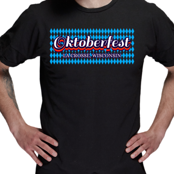 oktoberfest tshirt design on a black shirt